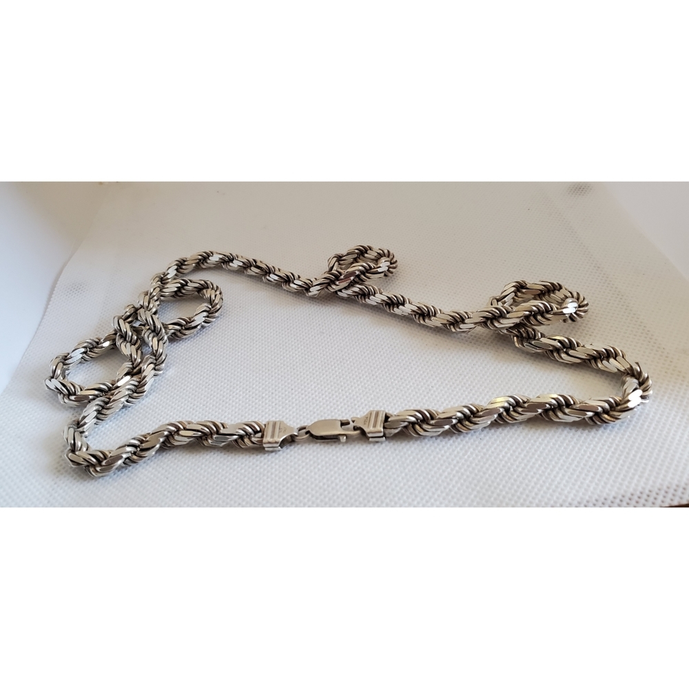 Sterling Silver Rope Chain